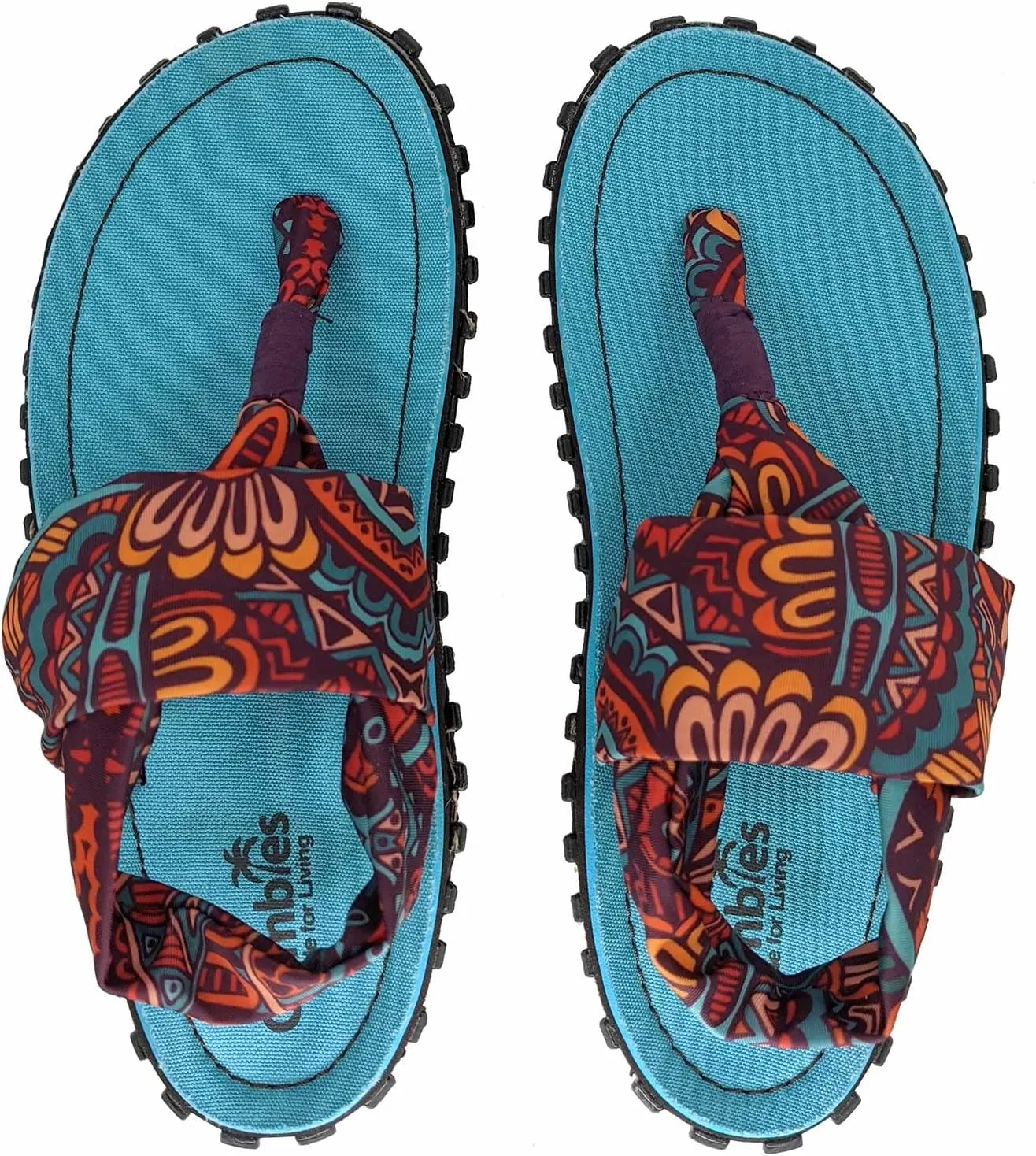 Gumbies Slingback Womens Flip Flops, with Supersoft Toe Post and Durable Recycled Rubber Sole - Comfort Guaranteed
