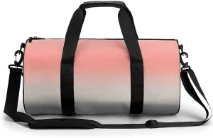 Gym Bag 17in for Men Women, Waterproof Foldable Sports Organizer, Durable Workout Travel Duffle Bag, Warm Twilight Shift-1727