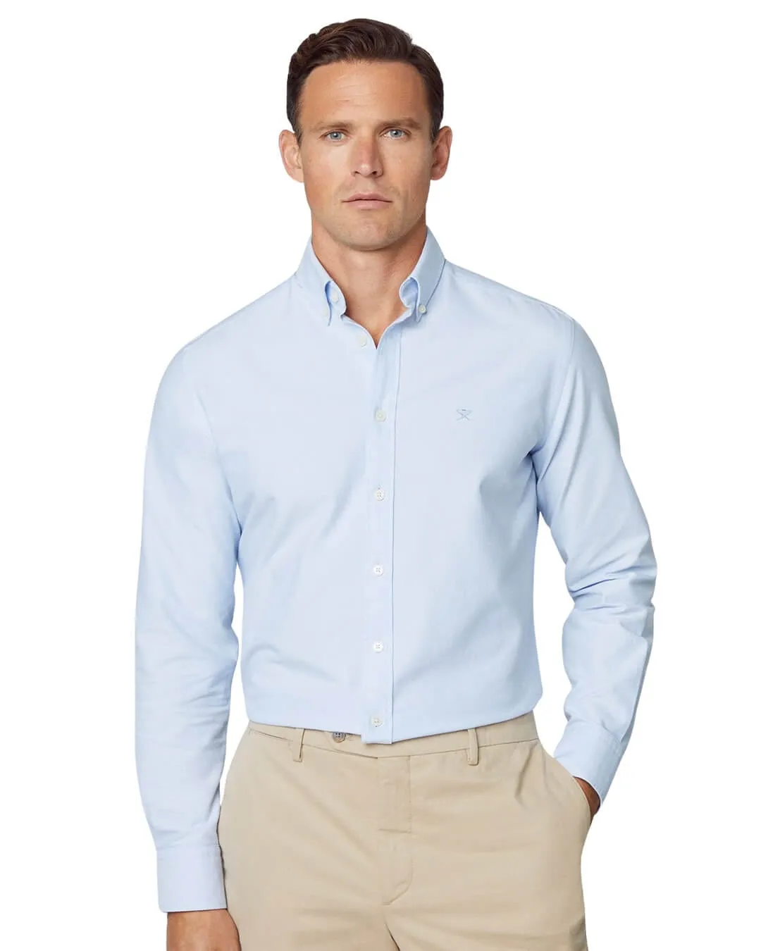 Hackett Blue Washed Oxford Shirt