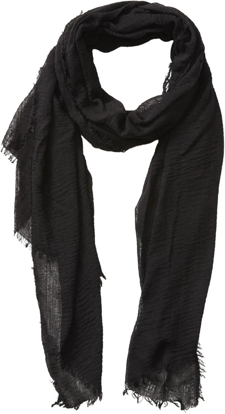 Hadley Wren womens Classic Soft Solid Lightweight Oblong Scarf