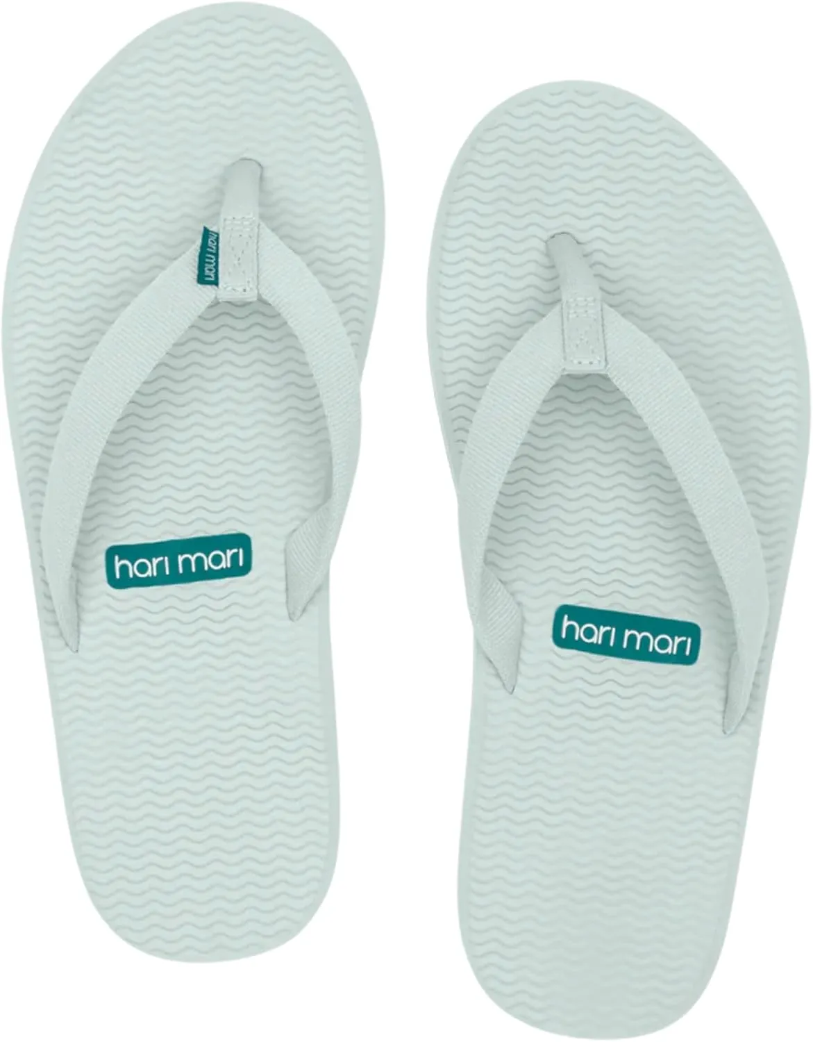 Hari Mari- Dunes- Women's Waterproof Boat Safe Colorful Rubber Flip Flops- No Break Ins, Firm Arch Support, Antimicrobial, and Floats in Water