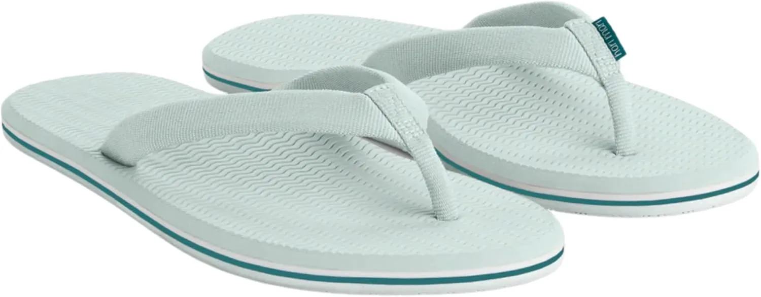 Hari Mari- Dunes- Women's Waterproof Boat Safe Colorful Rubber Flip Flops- No Break Ins, Firm Arch Support, Antimicrobial, and Floats in Water