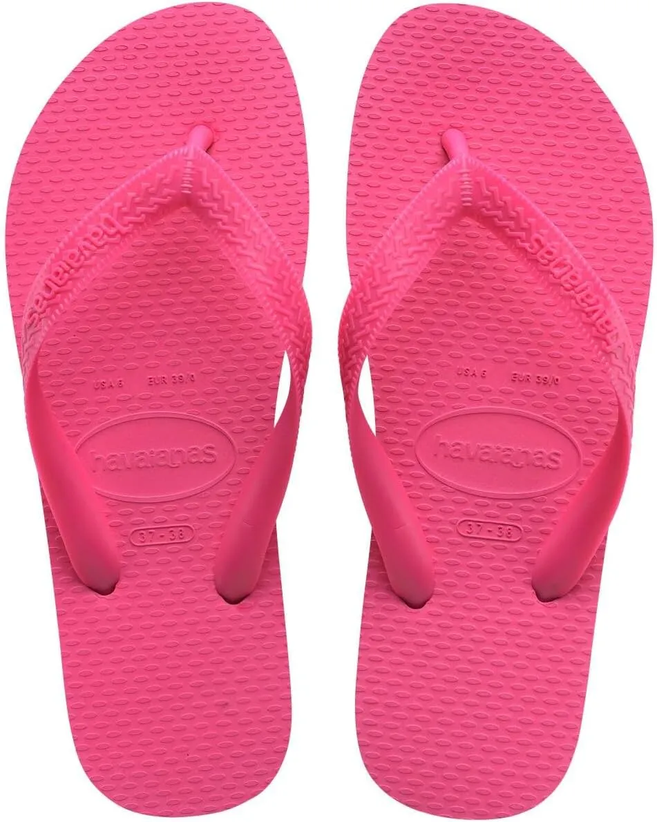 Havaianas Women's Color Flip Flops - Spring & Summer Style Sandals, Pink Flux, 7/8