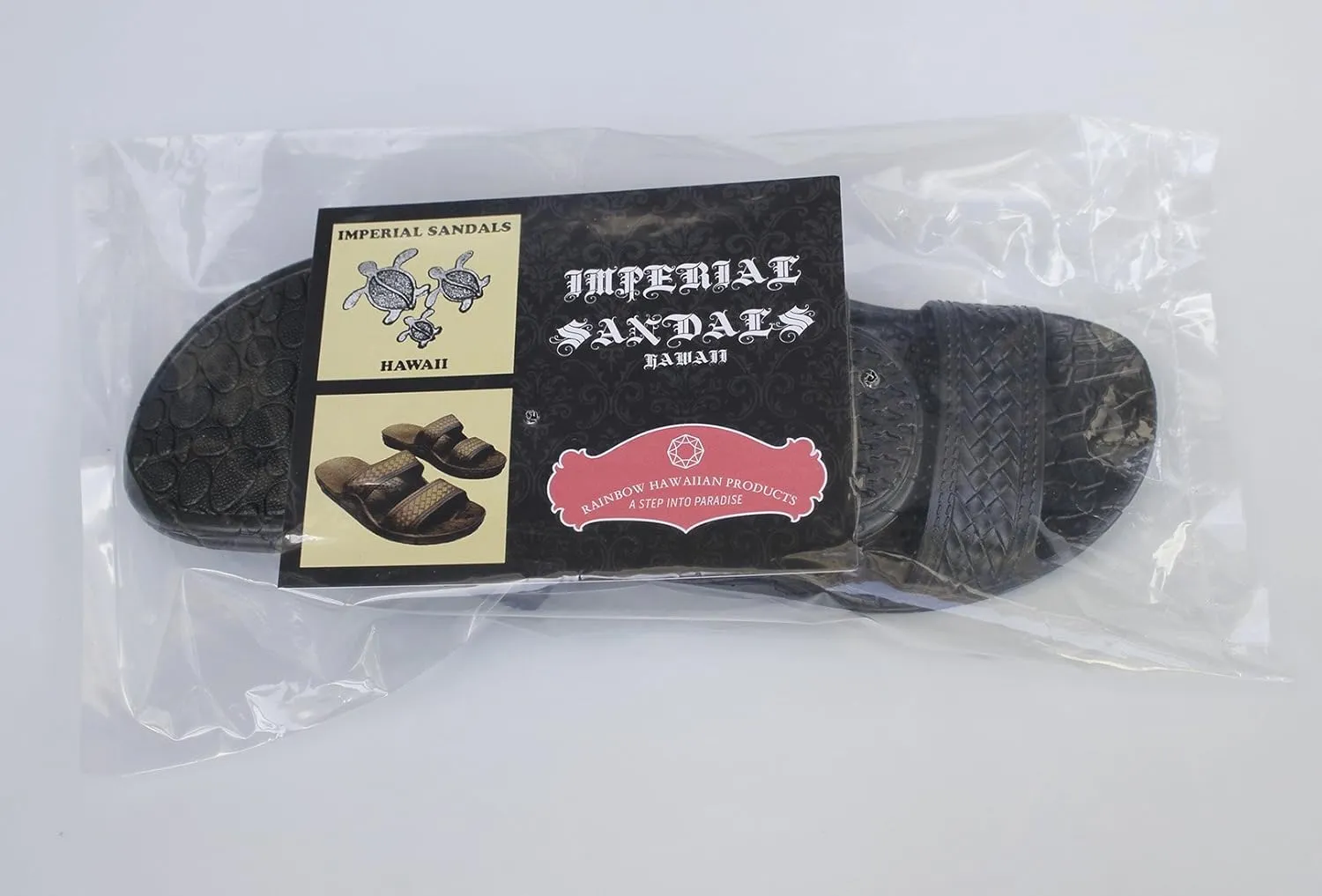 Hawaii Brown and Black Jesus sandals (Small Kid/Big Kid)