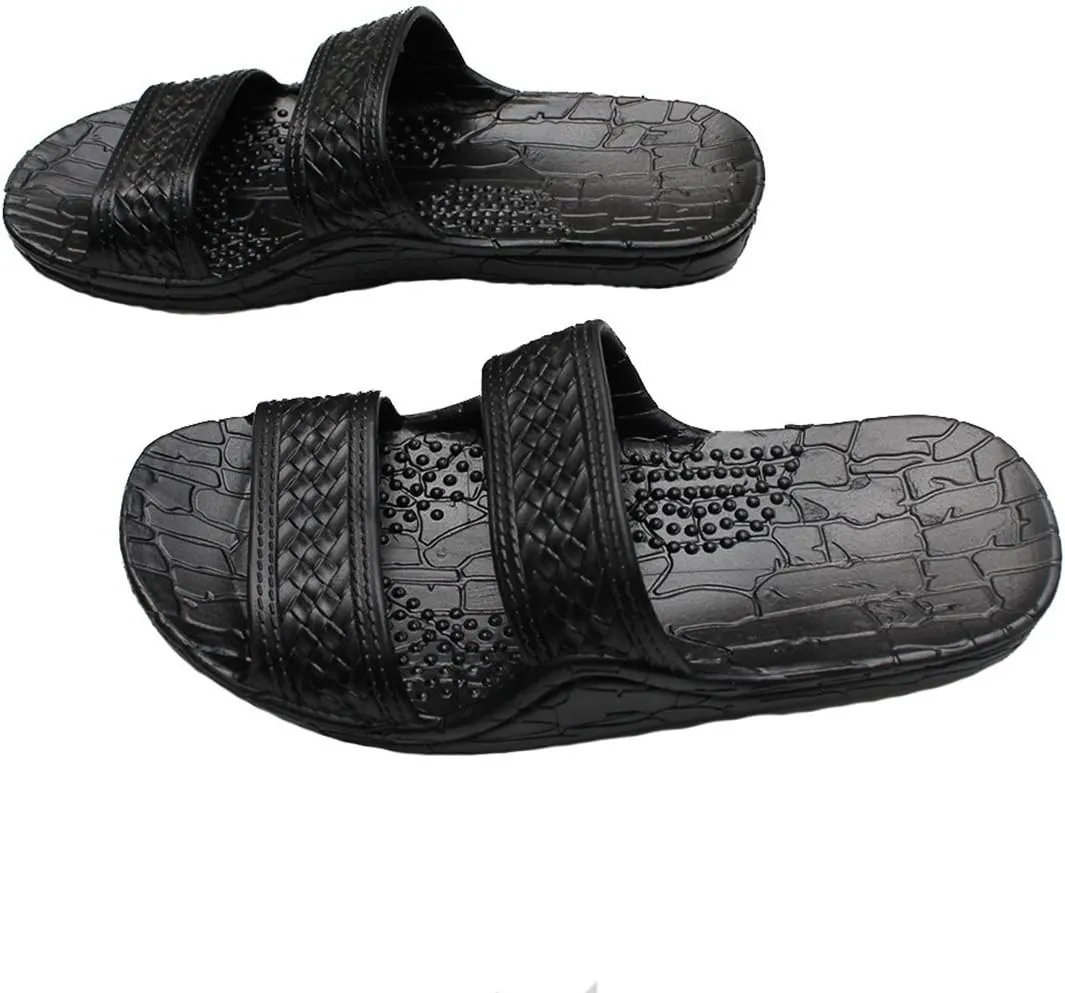 Hawaii Brown and Black Jesus sandals (Small Kid/Big Kid)