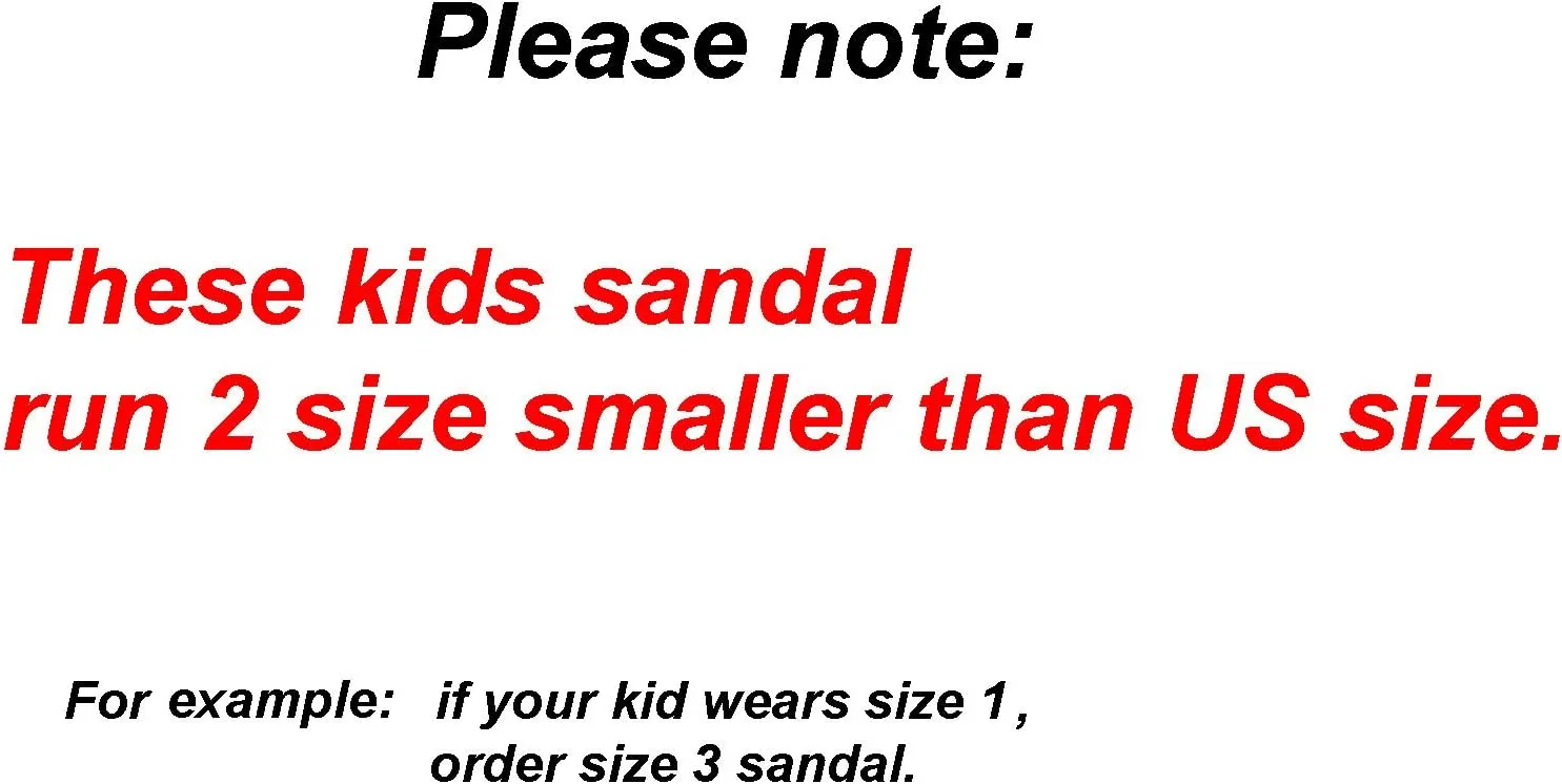 Hawaii Brown and Black Jesus sandals (Small Kid/Big Kid)