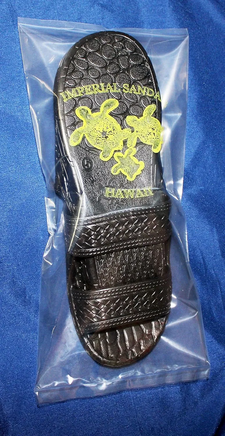 Hawaii Brown and Black Jesus sandals (Small Kid/Big Kid)