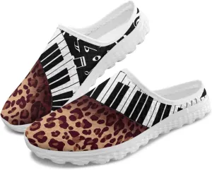 Howilath Womens Garden Shoes Clogs Soft Mules Non-Slip Garden Work Shoes with Arch Support EVA Flat Sandals for Casual
