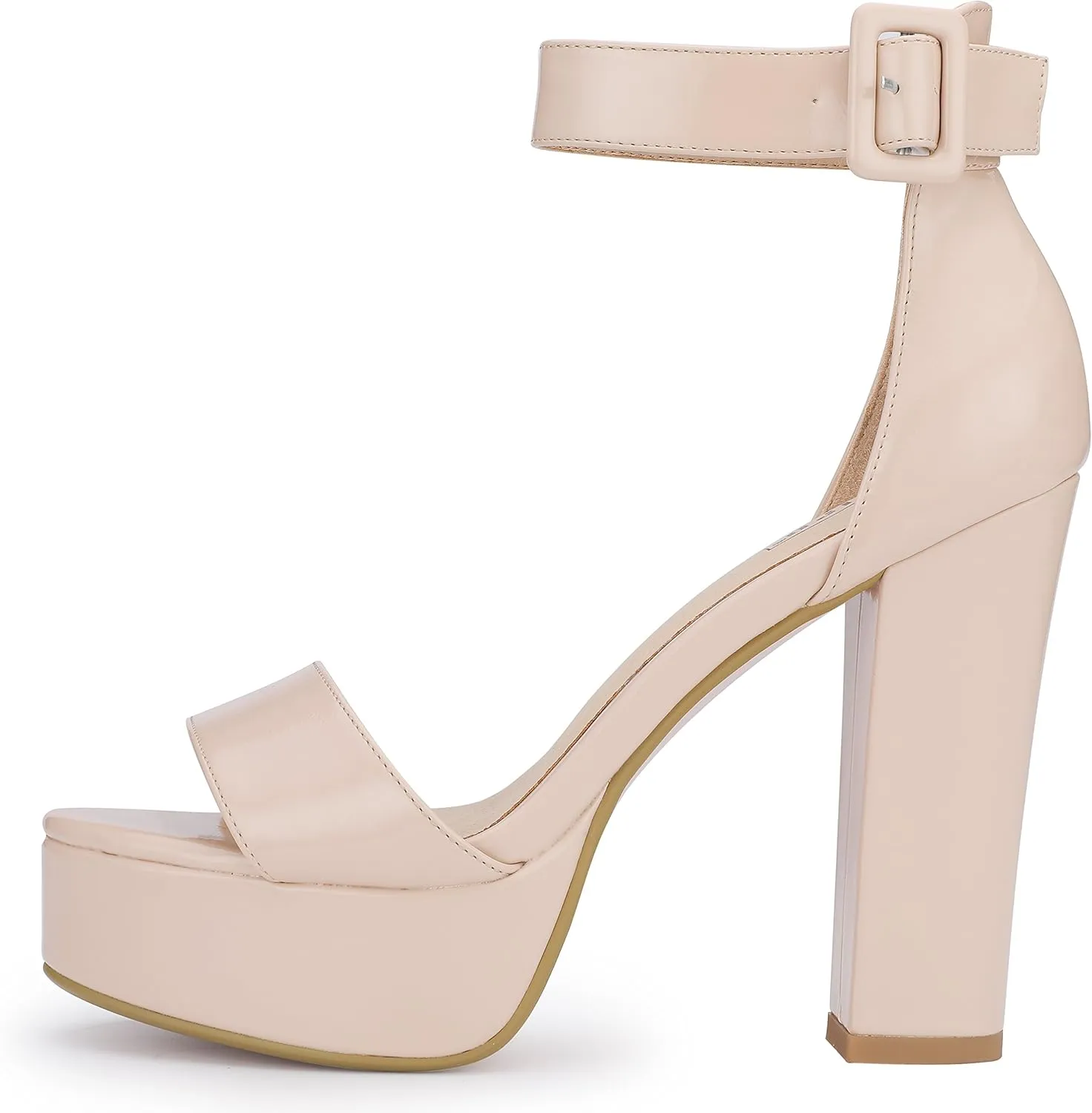 IDIFU Women's Ankle-Strap Heeled Sandal