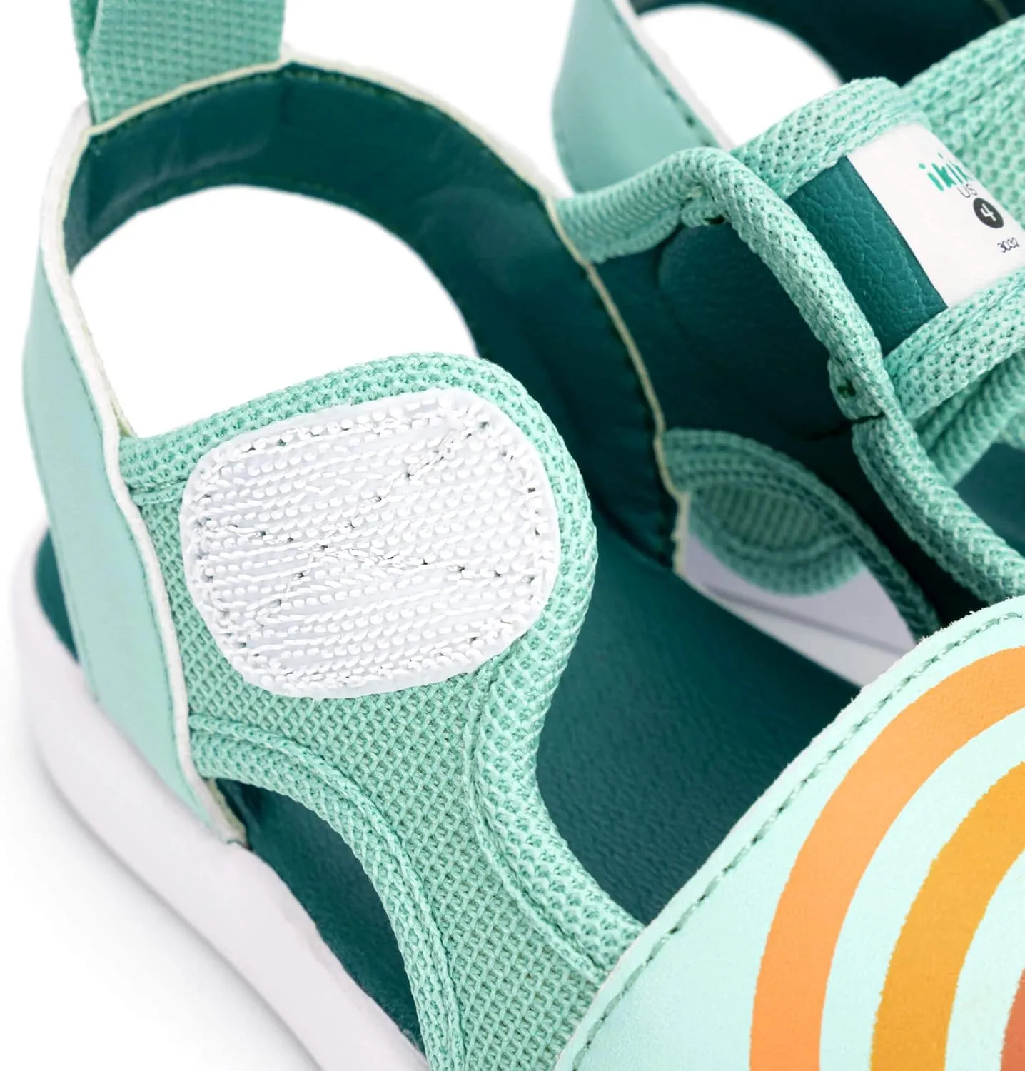 ikiki Non-Squeaky Sandals for Toddlers/Little Kids, Closed Toe
