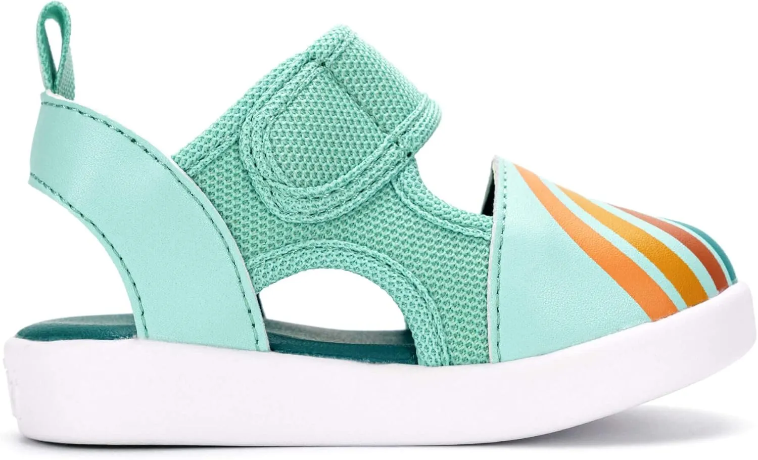 ikiki Non-Squeaky Sandals for Toddlers/Little Kids, Closed Toe