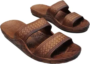 IMPERIAL SANDALS HAWAII Women Double Strap Jesus Style Hawaii Sandals, Unisex Sandal for Women Men and Teens