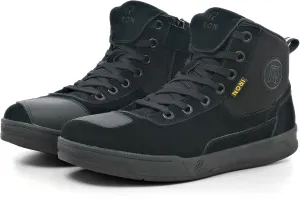 IRON JIA'S Motorcycle Shoes for Men, Anti-Slip Breathable Casual Motorcycle Riding Boots with Ankle Support, Shift Pad Black 12