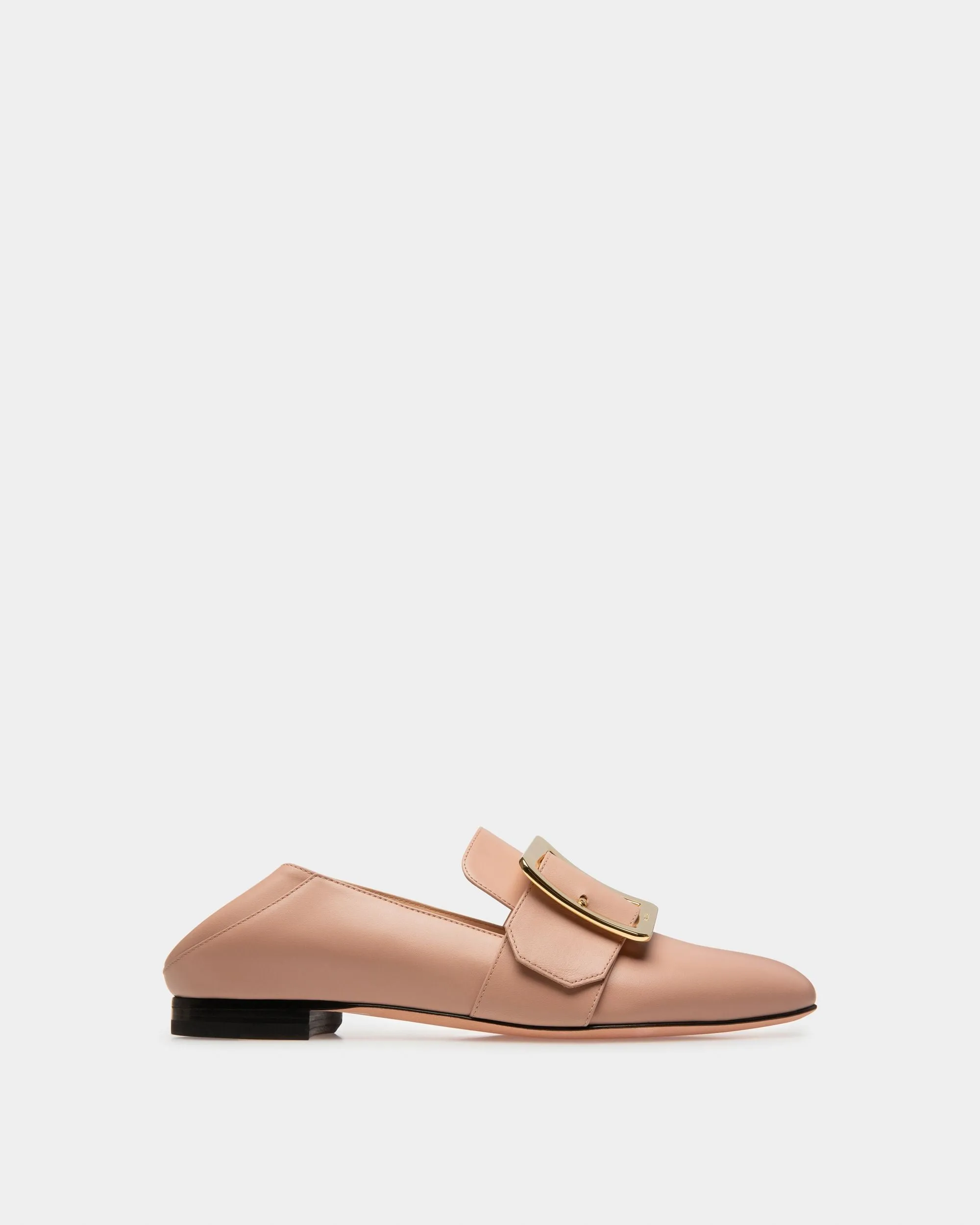 Janelle Leather Loafers In Pink