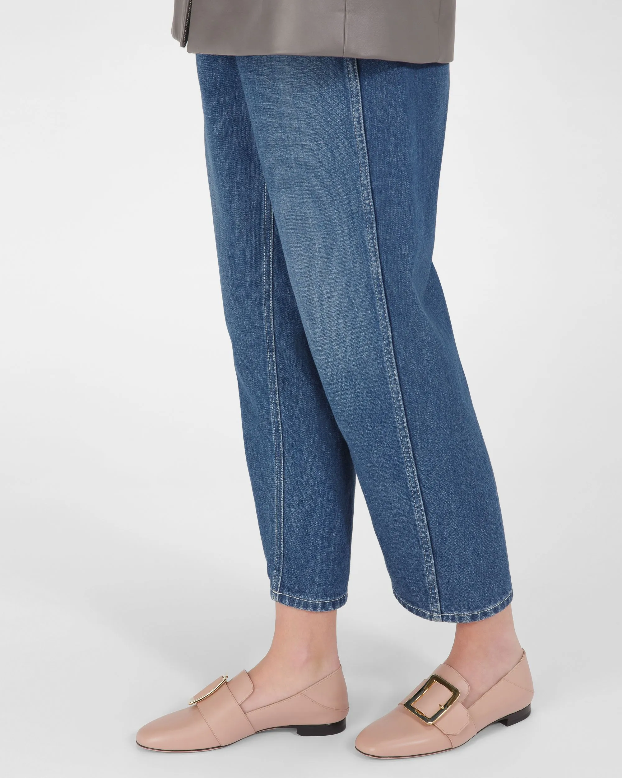 Janelle Leather Loafers In Pink