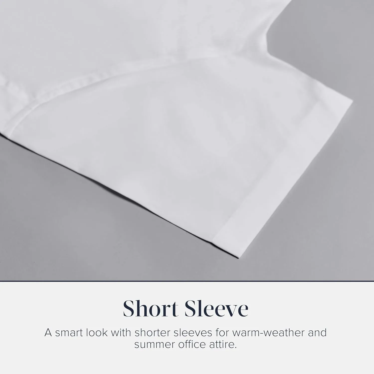 Jermyn Street Collection by Hawes and Curtis - Men's Short Sleeve White Dress Shirt – 100% Cotton Oxford, Regular Fit