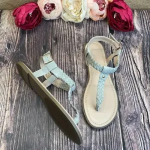 Journee Grey  Genevive Sandals 8.5M