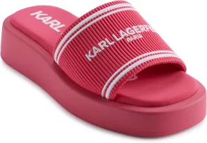 Karl Lagerfeld Paris Women's Cushioned Insole Everyday Ohare-Platform Slide Sandal