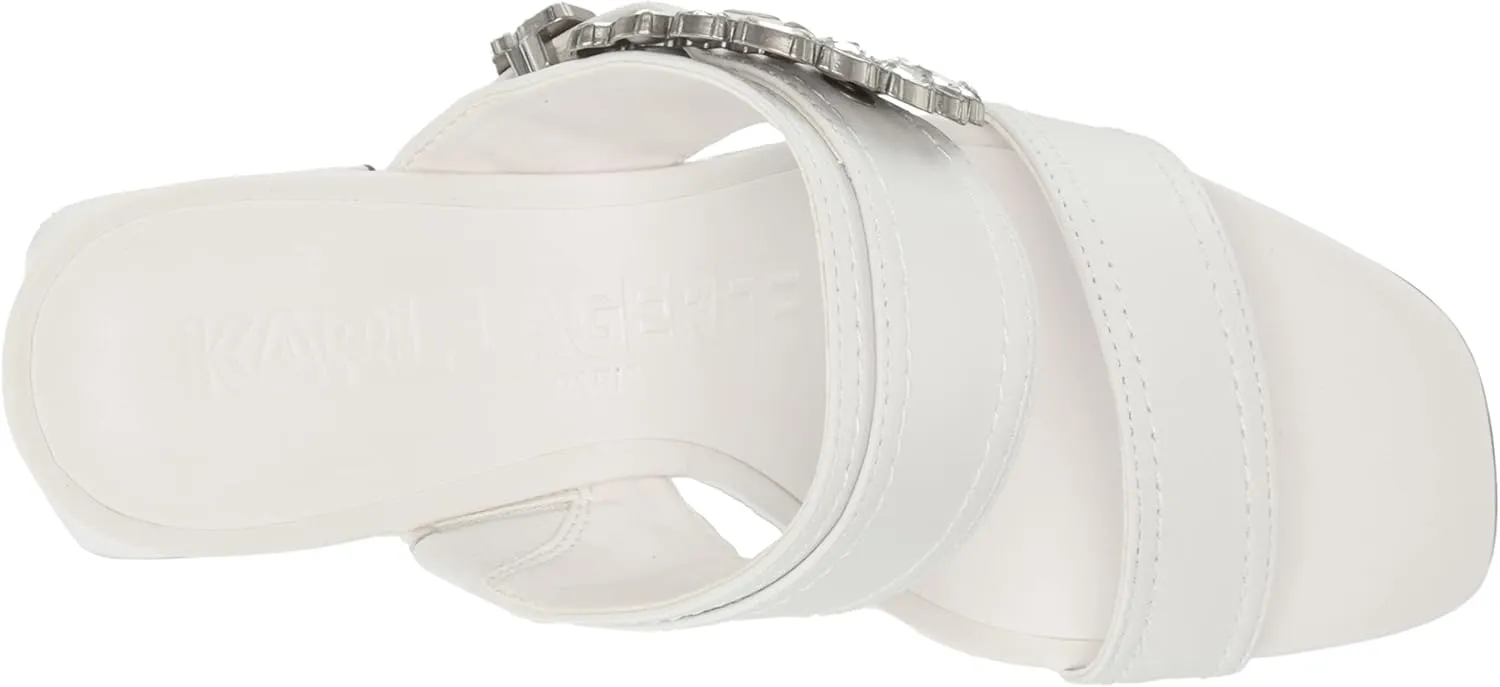 KARL LAGERFELD womens Sylvie Ornamented Dress Sandal