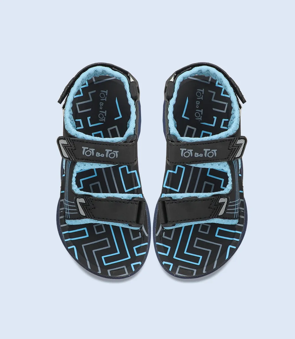 KB0165-BLACK-Boy Sandal