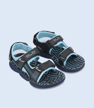 KB0165-BLACK-Boy Sandal