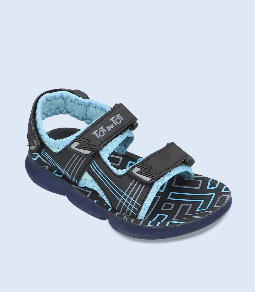 KB0165-BLACK-Boy Sandal