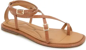 Kenneth Cole New York Women's Paros Flat Sandal, TAN, 10
