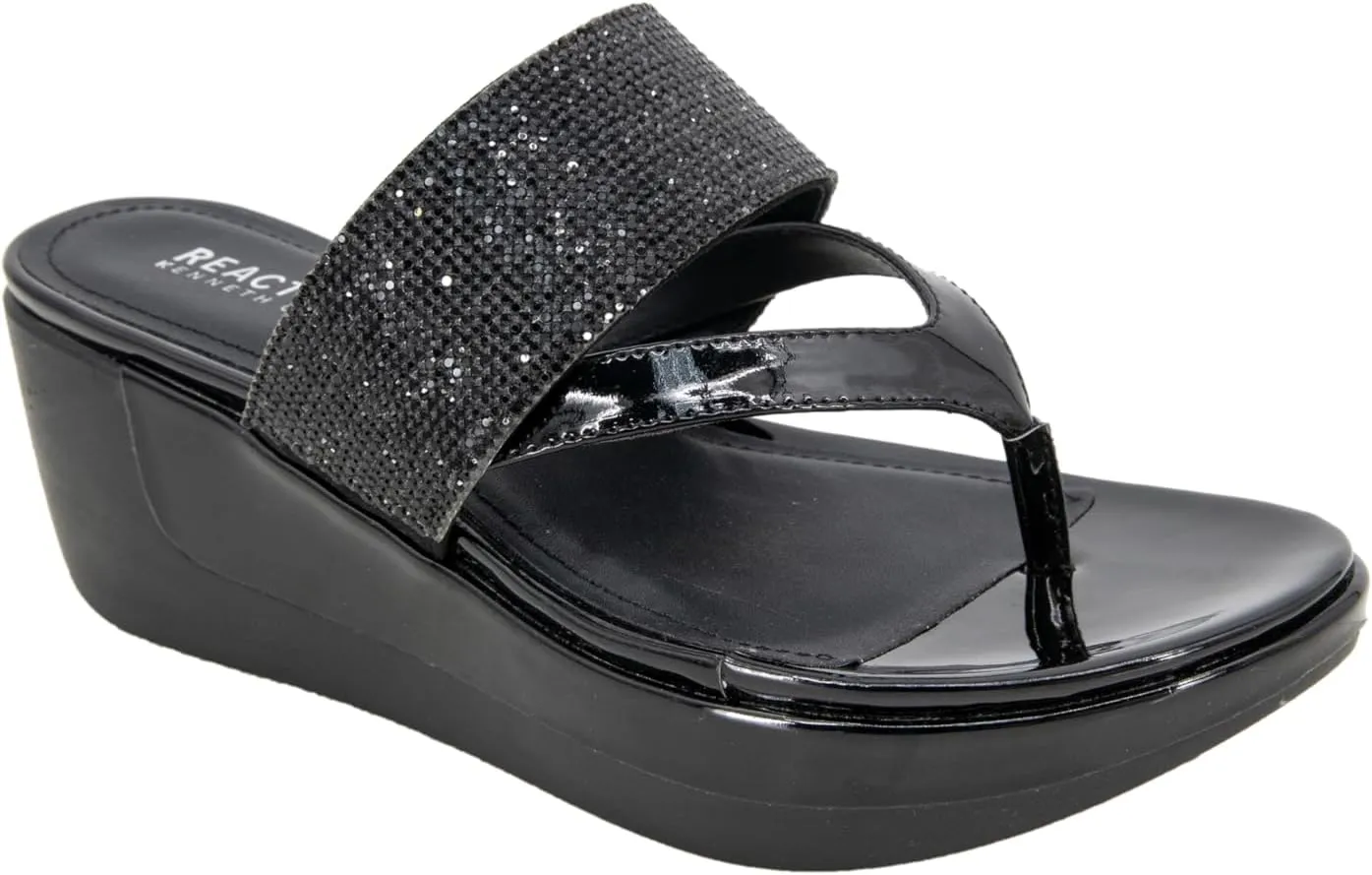 Kenneth Cole REACTION Women's Pepea Cross Jwl Wedge Sandal
