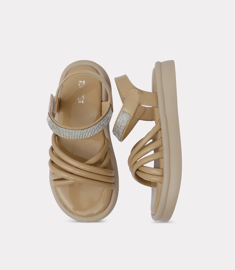 KG0225-BEIGE-Girl Sandal