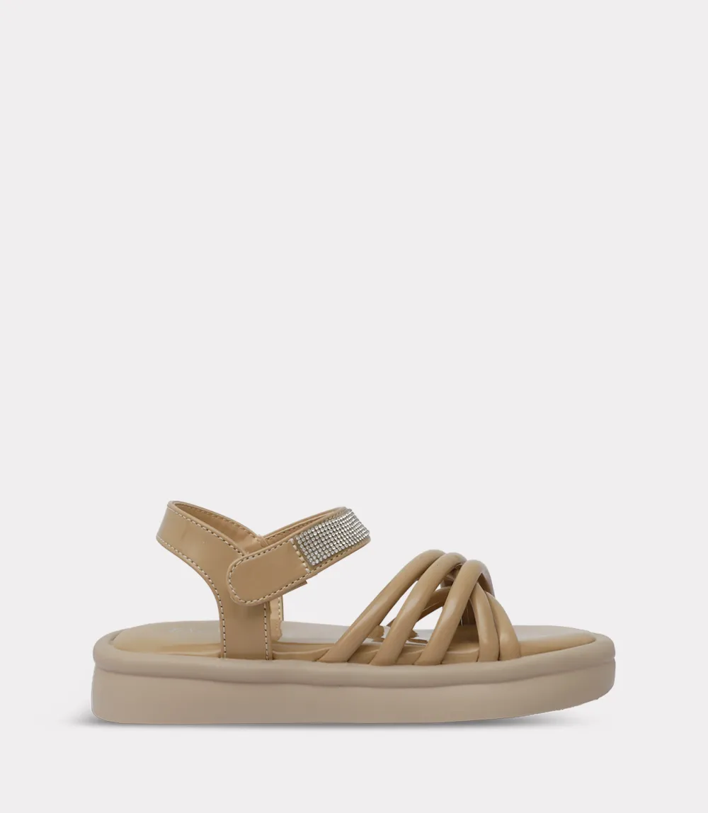 KG0225-BEIGE-Girl Sandal