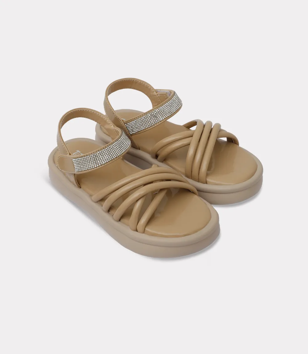 KG0225-BEIGE-Girl Sandal
