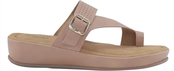 Khadim's Women Beige Wedges Sandal