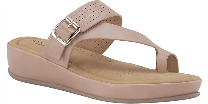 Khadim's Women Beige Wedges Sandal