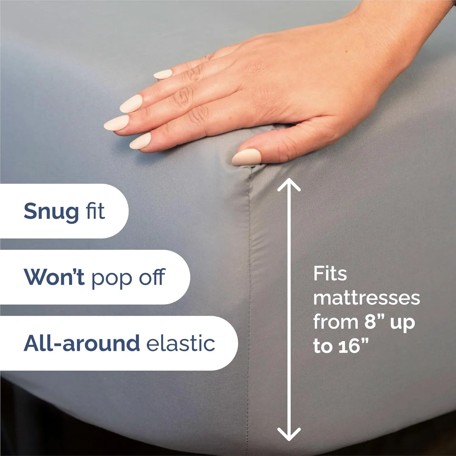 King 6 Piece Sheet Set - Comfy Breathable & Cooling - Ultra-Soft Hotel Luxury Bedding Set with 8-16 Inch Deep Pockets - 1 Flat & 1 Fitted Sheet & 4 Pillowcases - Wrinkle Free & Easy Care - Steel Blue
