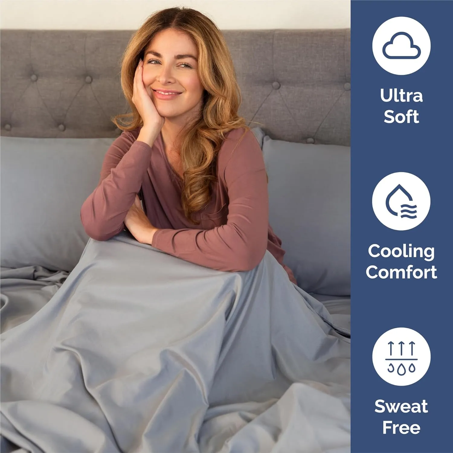 King 6 Piece Sheet Set - Comfy Breathable & Cooling - Ultra-Soft Hotel Luxury Bedding Set with 8-16 Inch Deep Pockets - 1 Flat & 1 Fitted Sheet & 4 Pillowcases - Wrinkle Free & Easy Care - Steel Blue