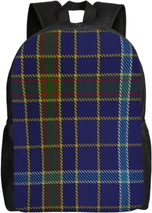 Knox #2 Clan Family Tartan Minimalist Laptop Backpack – Waterproof Business Travel Bag, Breathable Design, Modern Work & Leisure