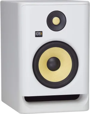 KRK RP7 Rokit 7 G4 Professional Bi-Amp 7" Powered Studio Monitor, White Noise