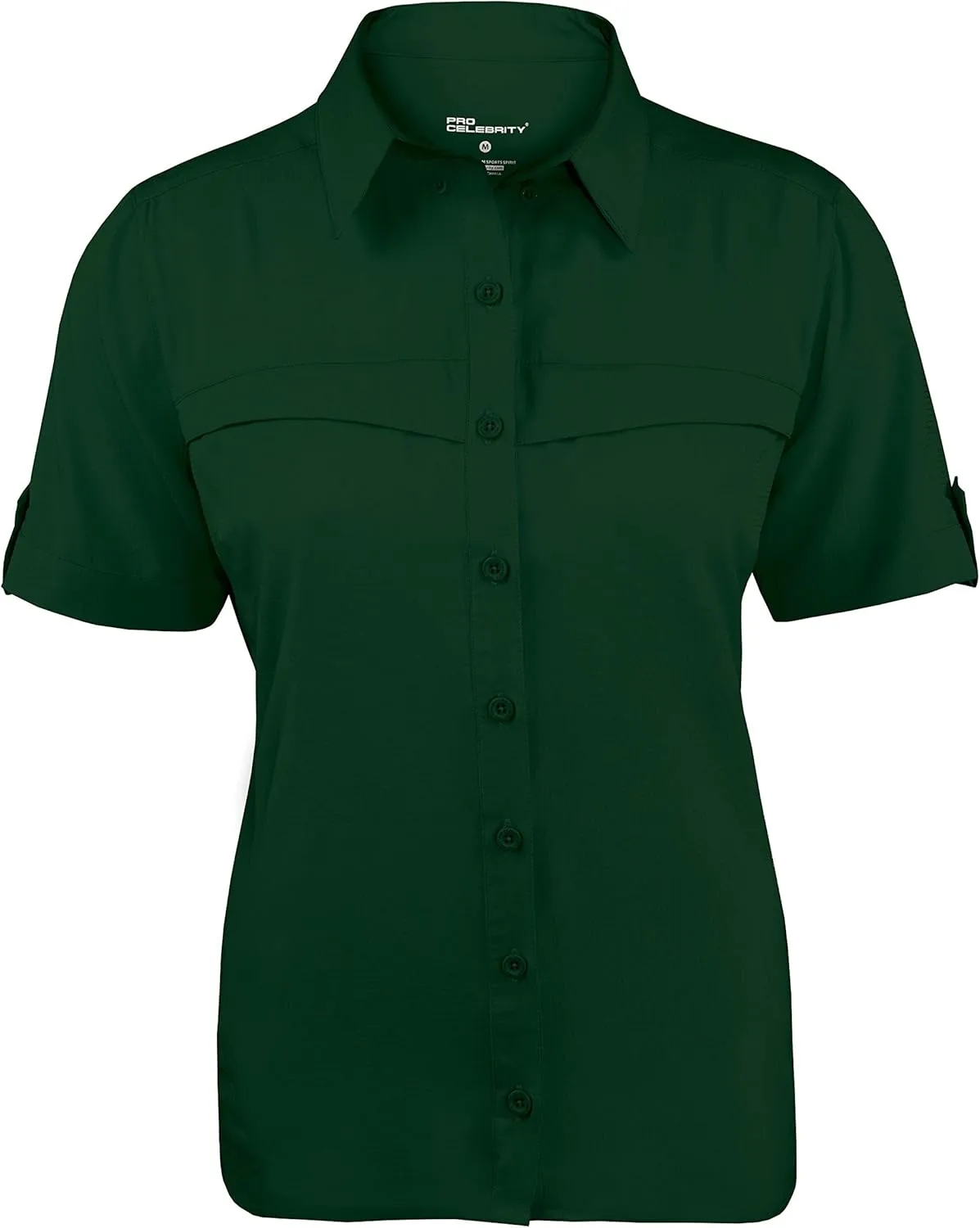 Ladies Short Sleeve Button Down Fishing Shirt