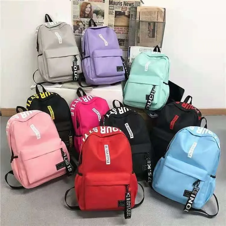 Large Capacity Junior High Fashion Fresh Backpacks