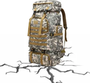Large Trekking Backpack Men - Outdoor Camping Backpack Men, Waterproof Assault Pack Backpack | Large Hiking Backpack Men, Outdoor Hunting Backpack Men for Outdoor Hiking, Camping, Trekking, Hunting