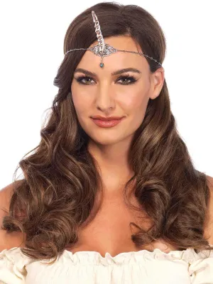 Leg Avenue 2153-02722 Silver Unicorn Horn Head Piece, O/S, Silver