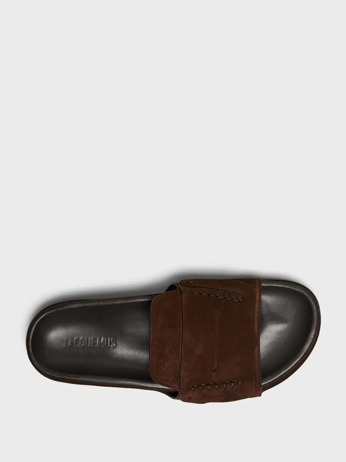 Les Sandales Mocassin in Dark Brown