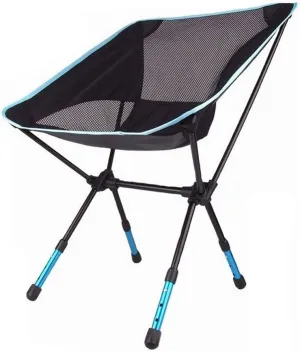 Lightweight Compact Folding Camping Backpack Chairs Breathable Mesh and Retractable Metal Comfortable for Camping Picnic (Color : Blue)