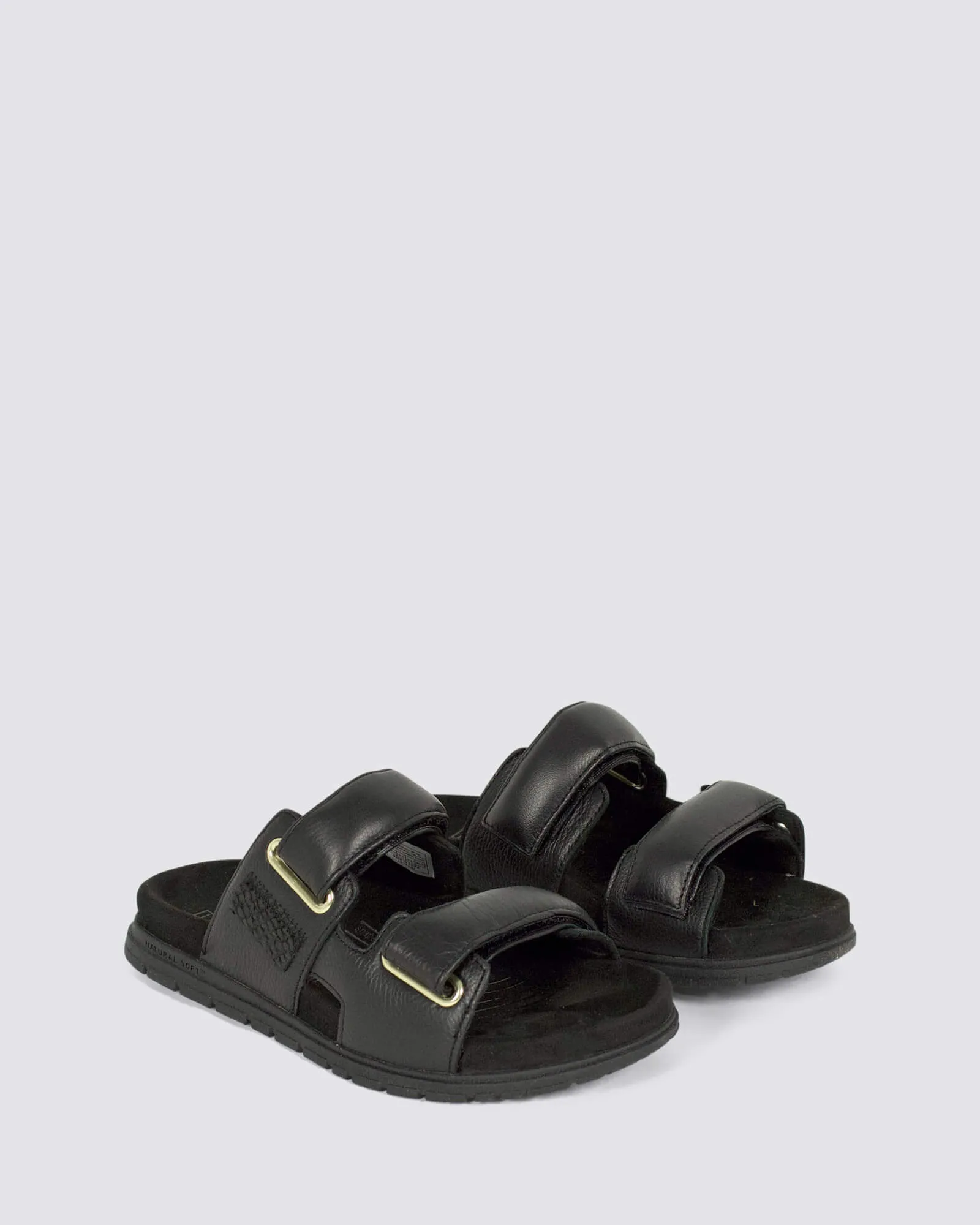 LISA SANDALS BLACK LEATHER