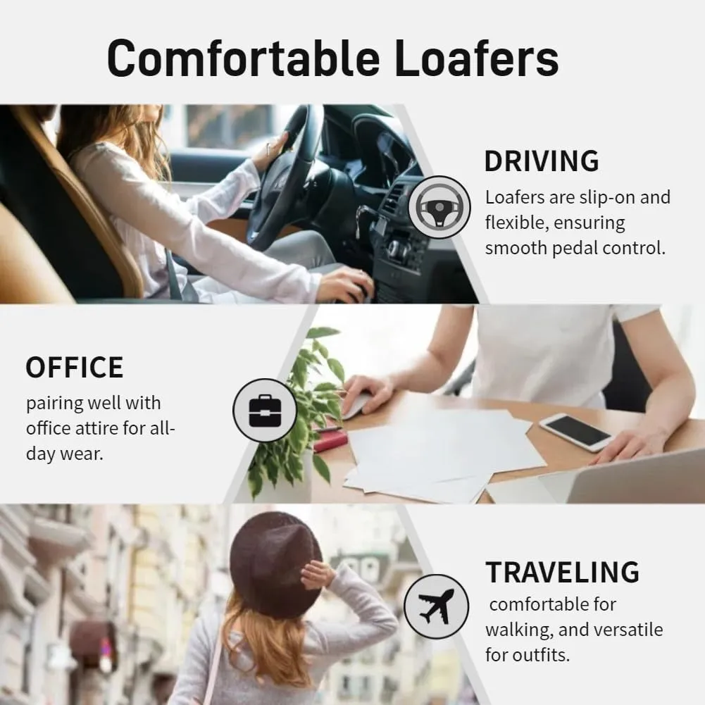 Loafers for Women,Lightweight Slip on,Soft Driving Shoes,Casual Flat Shoes