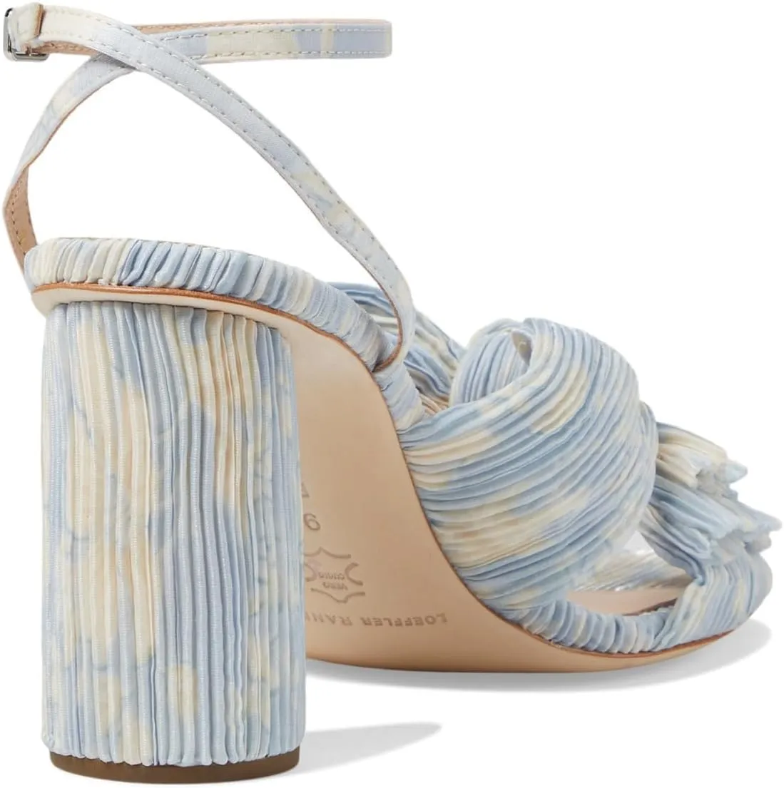 Loeffler Randall Women's Camellia Pleated Bow Heel with Ankle Strap