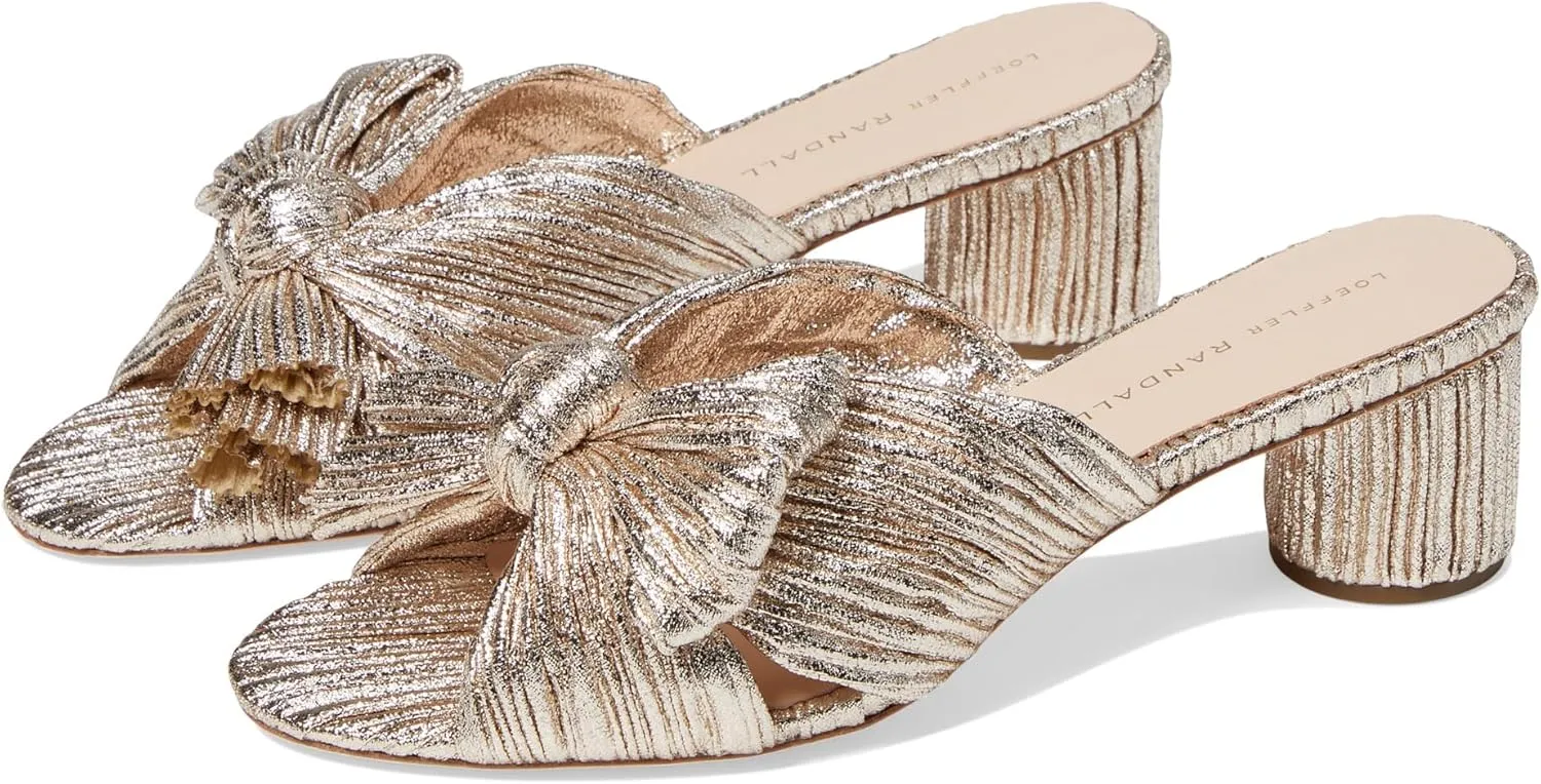 Loeffler Randall Women's Emilia Mule, Champagne, 6 Narrow