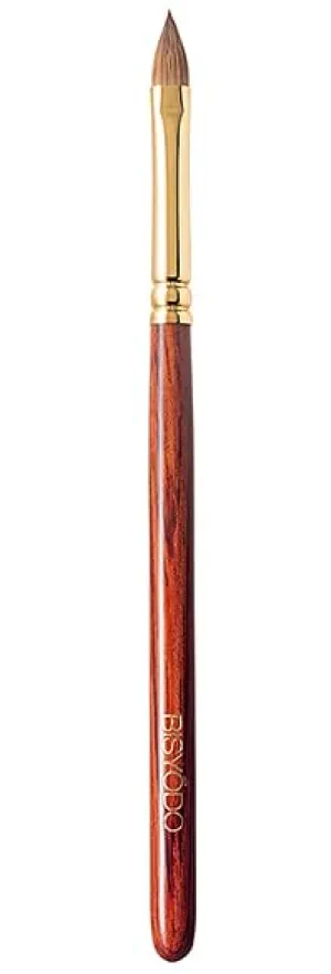 Long Series Lip Brush - Round Flat Type, Brown