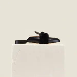 Lounge Loafer, Black Wool