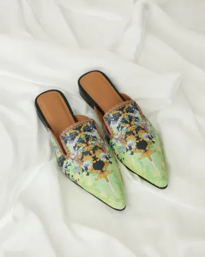 Love in Portofino (Maldives) - Mule : Aqua/Lime